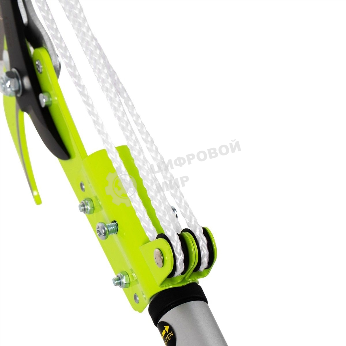 Выдвижная шестопильная пила и секатор Deli DL580512, 4 шкива, сталь SK5, длина лезвия 290 мм, телескопическая рукоятка