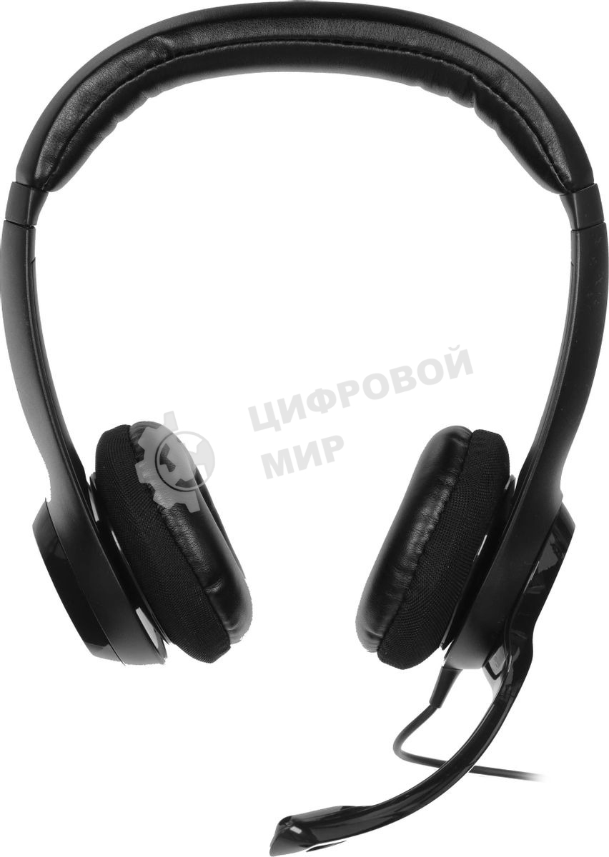 Гарнитура проводная Logitech Headset H390 USB черный