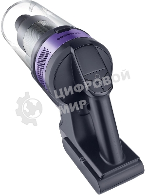Пылесос вертикальный Samsung VS15A6031R4/EV фиолетовый/черный, питание от аккумулятора, 150 Вт, уборка сухая, пылесборник 0.8 л, работа от АКБ max 40 мин.