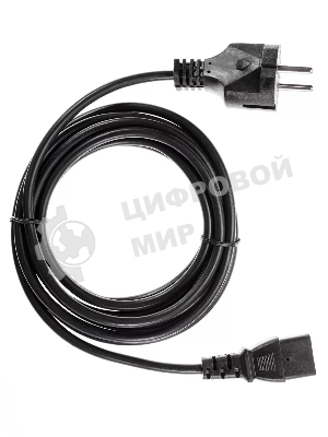 Кабель компьютер - розетка 3 м 220V (Европейский стандарт) VCOM/TELECOM