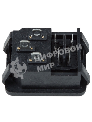 Выключатель клавишный Rexant 250V 10А (4с) ON-OFF красный с подсветкой и штекером C14 3PIN