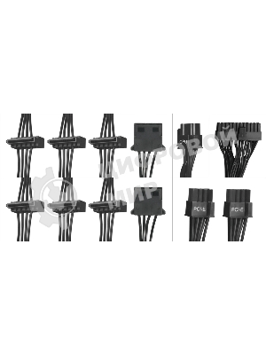 Блок питания Digma DPSU-600W-WH RTL, 600Вт, 80 PLUS, 120мм, черный
