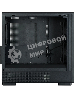 Компьютерный корпус Zalman P10 NAMU, MATX, черный, WINDOW, FRONT COVER WALNUT, 2x3.5