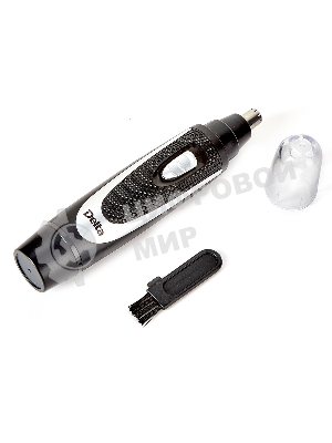 Триммер для носа, ушей и бровей Delta DL-4300 черный с серебристым