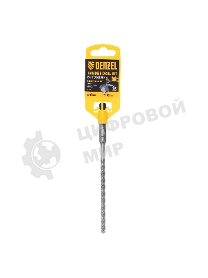 Бур по бетону Denzel цельная крестовая пластина, 6x165 мм, SDS PLUS