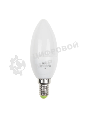 Лампа светодиодная JazzWay PLED-ECO-C37 5Вт свеча 4000К белый E14 400лм 220-240В
