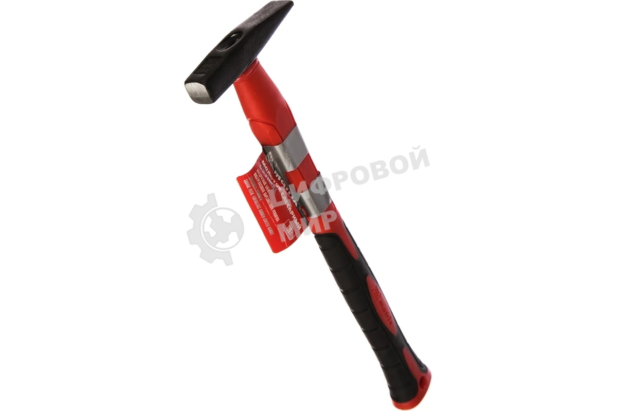Молоток слесарный Matrix ''optimal'', 100 г, фибергласовая обрезиненная рукоятка, квадратный боек