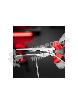 Длинногубцы прямые Matrix 17311, 200 мм, хром-ванадий, двухкомпонентные рукоятки