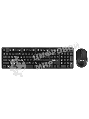Комплект клавиатура+мышь Fusion GKIT-752 беспроводной, USB, 1000 DPI, чёрный