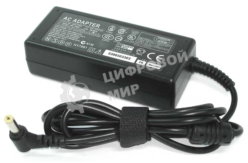 Блок питания (сетевой адаптер) для ноутбуков Delta 19V 3.42A 5.5x1.7, REPLACEMENT