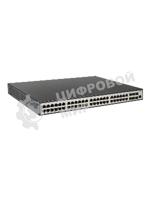 Коммутатор ORIGO Managed L3 Switch 48x1000Base-T PoE, 6x10Gbase-X SFP+, PoE Budget 880W, RJ45 Console, 19