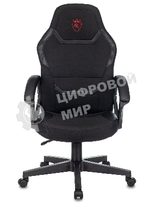 Кресло Бюрократ Zombie 10 черный, экокожа, 120 кг, механизм качания