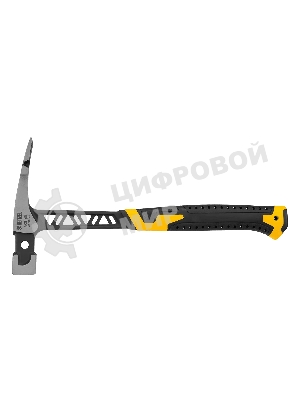 Молоток каменщика Denzel 680 г, цельнокованый, двухкомпонентная обрезиненная рукоятка