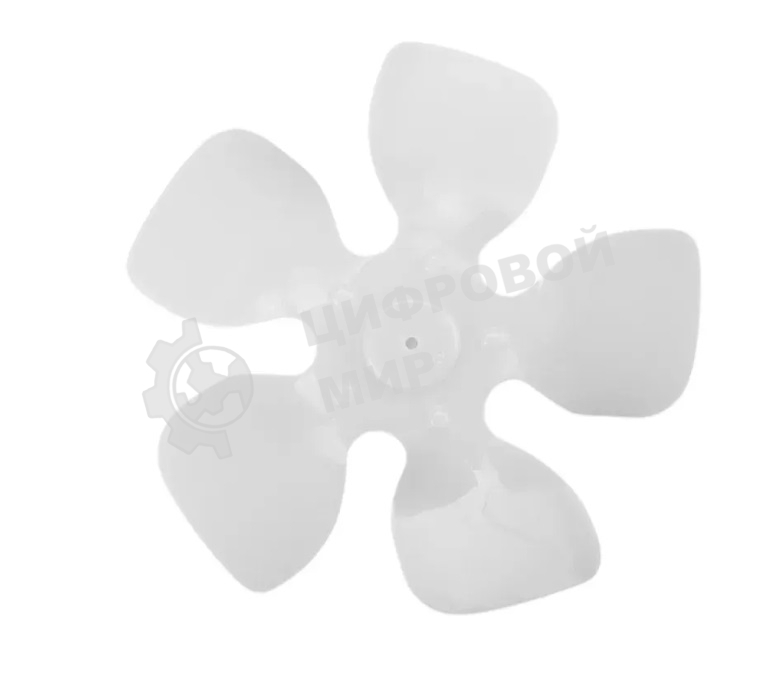 Крыльчатка вентилятора холодильника 150 мм, всасывание (пластик)