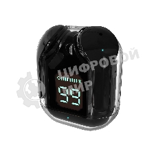 Наушники TWS More Choice BW07 черный, внутриканальные, Bluetooth, до 4 ч