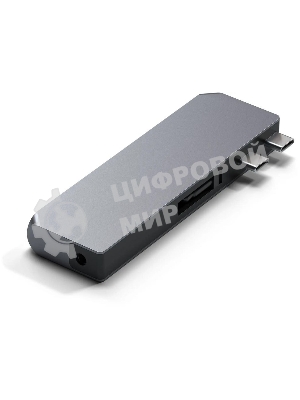 Док-станция Satechi ST-UCPHMIM, USB Type-C, USB 3.0/USB Type-C/RJ-45/Mini jack, USB