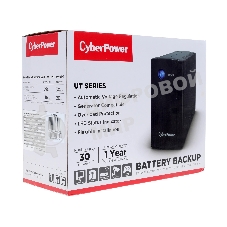 Источник бесперебойного питания CyberPower UTI875E/875 ВА/425 Вт/2 х CEE 7 (евророзетка)