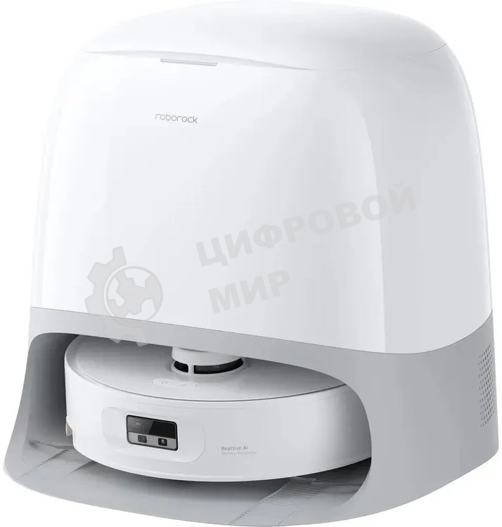 Робот-пылесос Roborock Qrevo Curv 2 Flow белый, 5200 мАч Li-Ion, уборка влажная/сухая, пылесборник контейнер 0,32 л