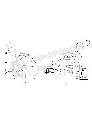 Кресло Бюрократ T-9932W-LOW-Eco черный, экокожа