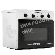 Плита электрическая Мечта 15М белый, конфорок 2 шт, духовка 25 л, 50 см x 47 см x 43 см