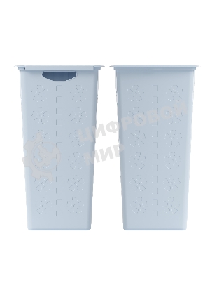 Корзина для белья Альтернатива Виолетта М2444 30 л, голуб .