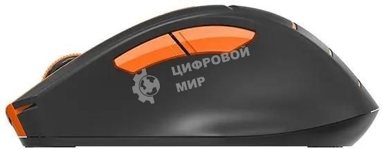 Мышь беспроводная A4Tech Fstyler FG30S серый/оранжевый, 2000 dpi, радиоканал, USB, кнопки - 6
