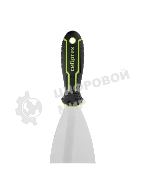 Шпательная лопатка из нержавеющей стали Сибртех 75 мм, двухкомпонентная рукоятка