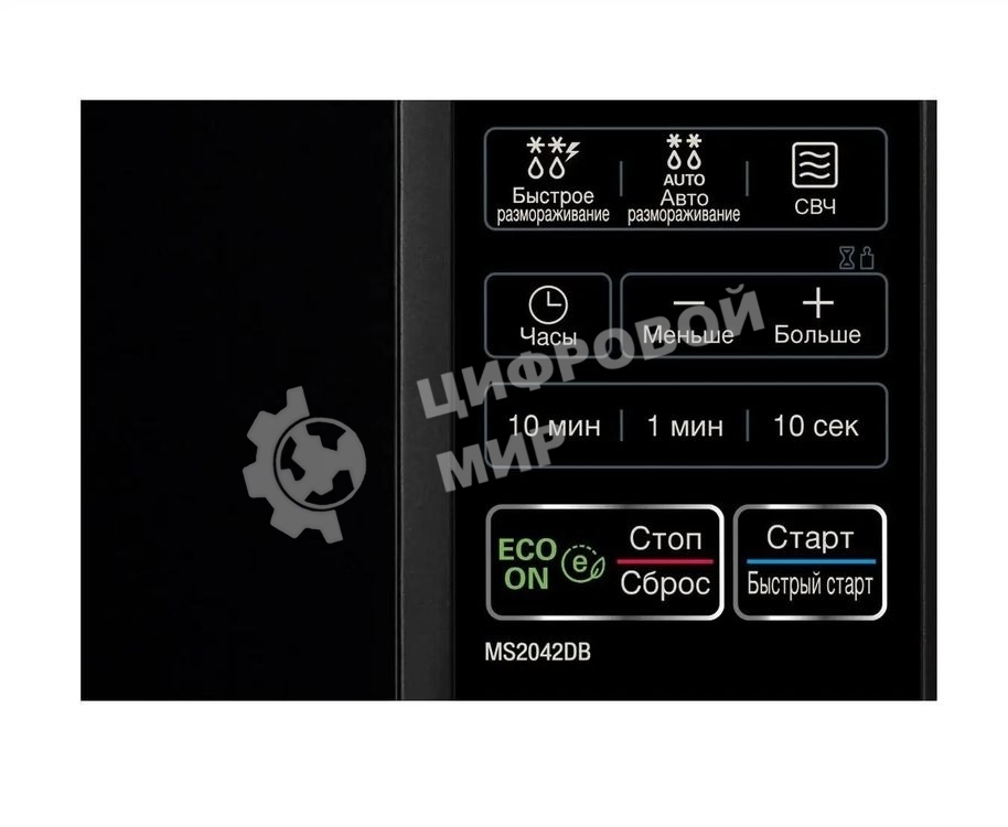 Микроволновая печь LG MS2042DB черный, 20 л, 700 Вт, переключатели - сенсор