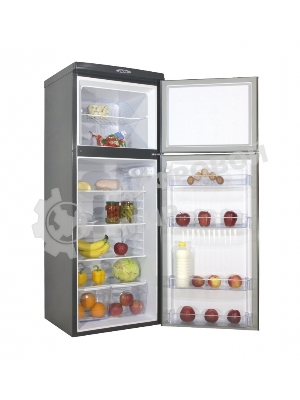 Холодильник DON R-226 G графит зеркальный двухкамерный 200/70л морозилка сверху