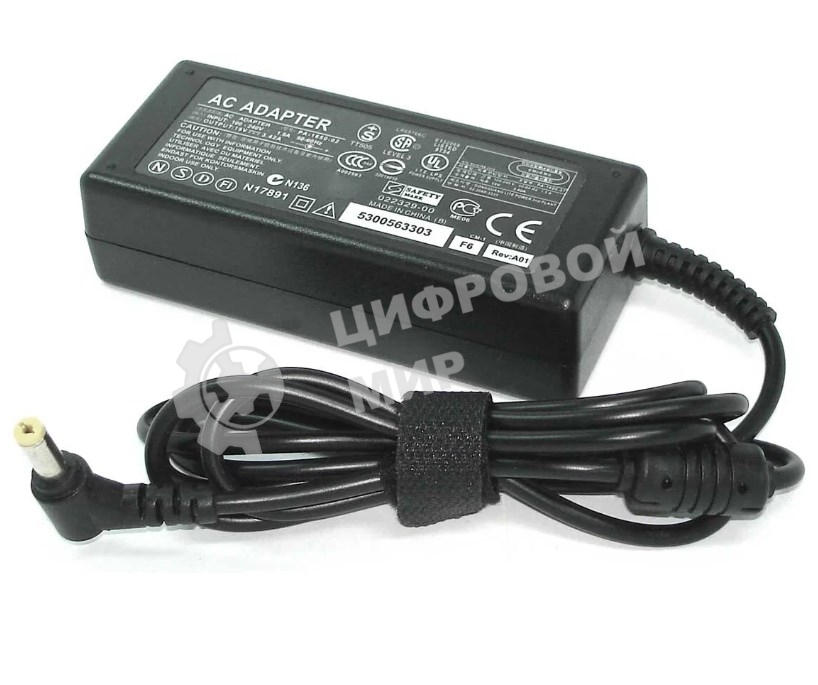 Блок питания (сетевой адаптер) для ноутбуков Delta 19V 3.42A 5.5x2.5, REPLACEMENT