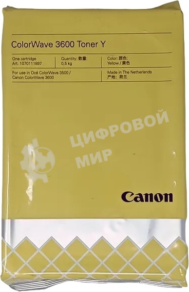 Тонер лазерный Canon ColorWave 3600 Toner Y (3281C001) желтый для Canon Oce ColorWave 3600