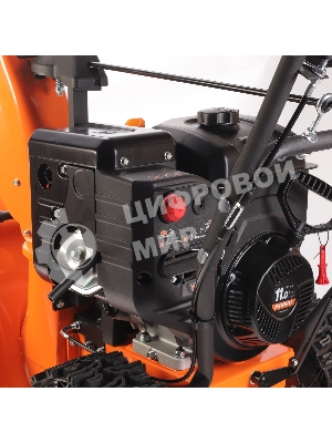 Снегоуборщик PATRIOT PRO 11 KX (коммунально-хозяйственный); 11 л.с., усиленный редуктор, безвоздушные колеса WE3, антиадгезионное покрытие ковша и желоба.