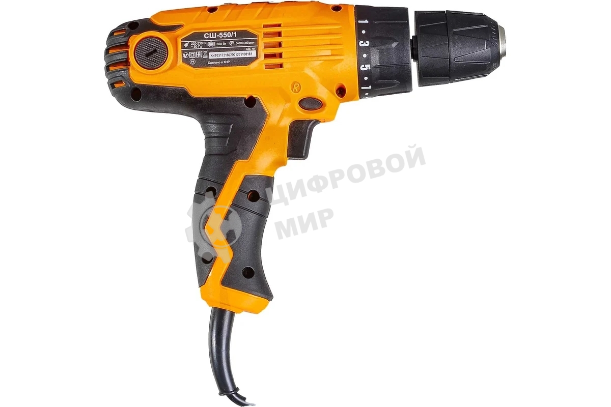 Шуруповерт Вихрь СШ-550/1 72/16/2, Сетевой, 550 Вт
