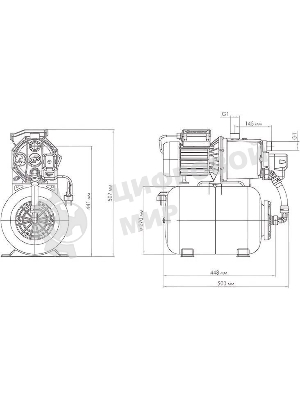 Насосная станция центробежный Джилекс Джамбо 70/50 Н-24 (2.0) 1100Вт 4200л/час (3712)