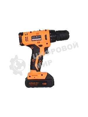 Дрель-шуруповерт Вихрь ДА-18Л-2к, 18 В, 2 Ач, 45 Нм, щеточный