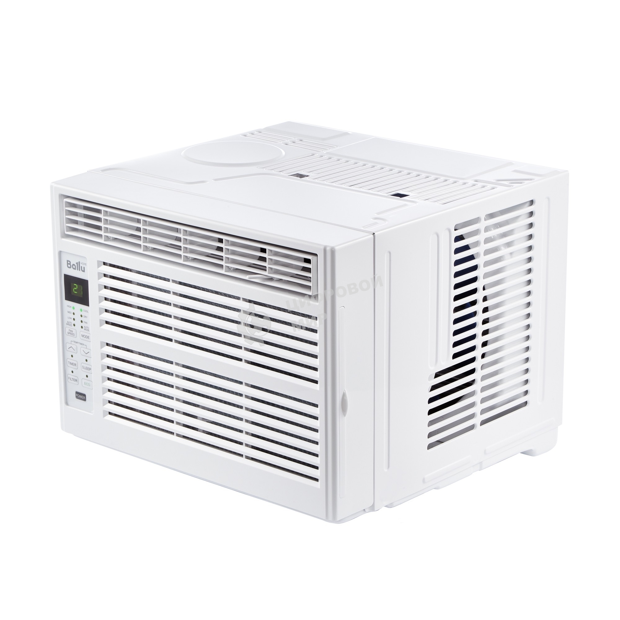 Кондиционер оконный Ballu BWC-05 AC 5000 BTU, 15 м², 46 дБ, охлаждение, осушение, белый