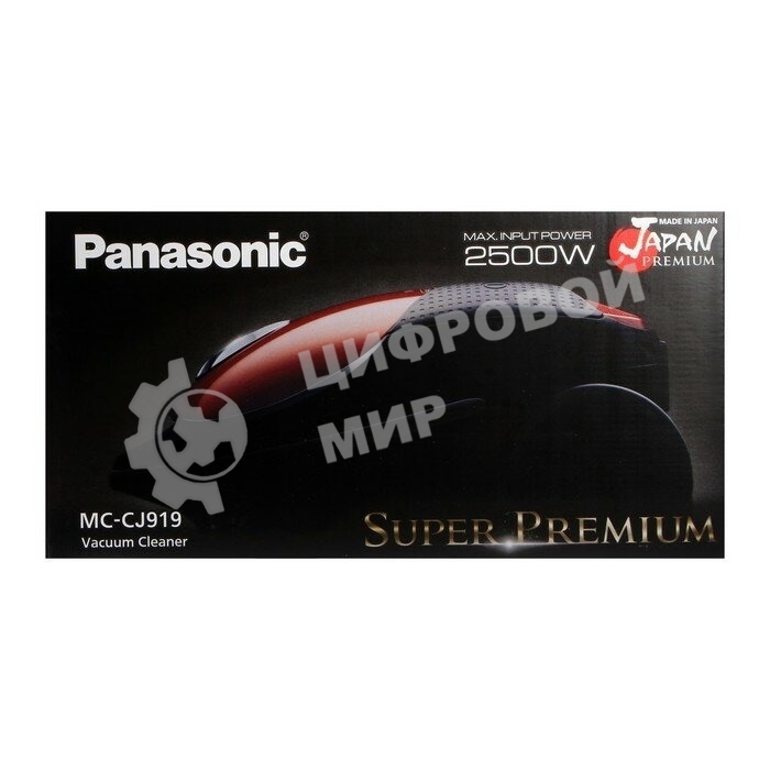 Пылесос Panasonic MC-CJ919R красный, 2500 Вт, уборка сухая, пылесборник мешок 6 л