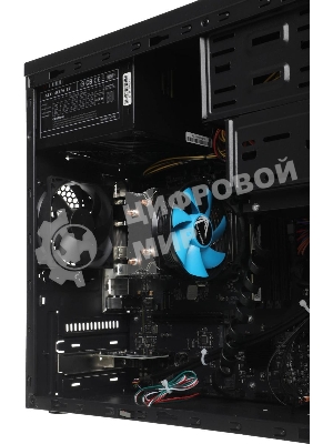 Компьютер Amur Нарвал B7I21 MT i3 12100 (3.3) 16Gb SSD 512Gb UHDG 730 FreeDOS 2.5xGbitEth 400W мышь клавиатура черный (RUS) (2147008)