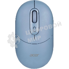 Мышь беспроводная Acer OMR301 синий, 1600 dpi, радиоканал, Bluetooth, USB, кнопки - 4