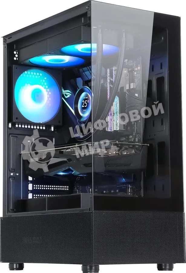 Компьютерный корпус AeroCool/Formula Crystal Z1 черный без БП ATX 2xUSB 2.0 1xUSB 3.0 audio bott PSU