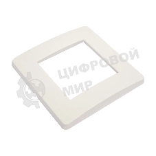 Рамка 1-м 2мод. Brava белый ДКС 75010W