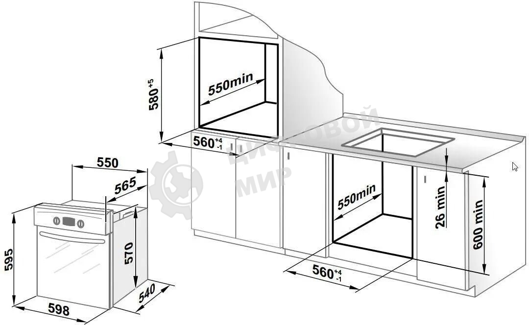 Духовой шкаф Gefest DA 622-03 RB1 22450000