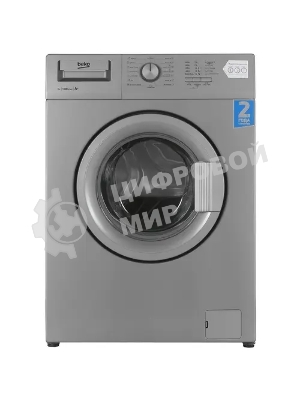 Стиральная машина Beko WRE 65P1 BSS серебристый, загрузка фронтальная 6 кг, 1000 об/мин., класс: А