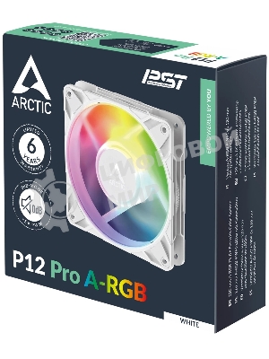 Вентилятор корпусной ARCTIC P12 Pro A-RGb (белый) - retail (ACFAN00311A)