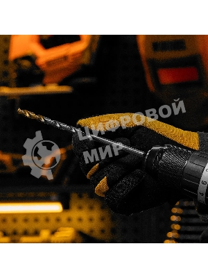 Сверло спиральное по металлу Denzel 7,0 х 156 мм, Р6М5, Golden Tip, удлиненное