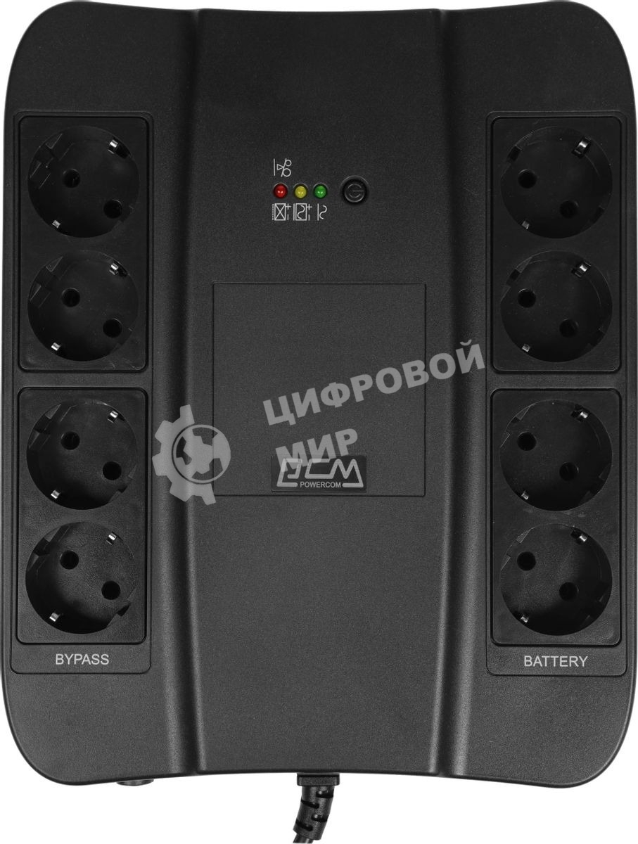 Источник бесперебойного питания Powercom SPD-1000U 550Вт 1000ВА черный