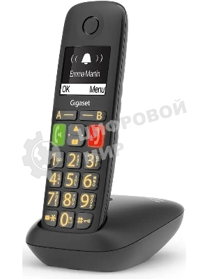 Радиотелефон Dect Gigaset E290 SYS черный АОН