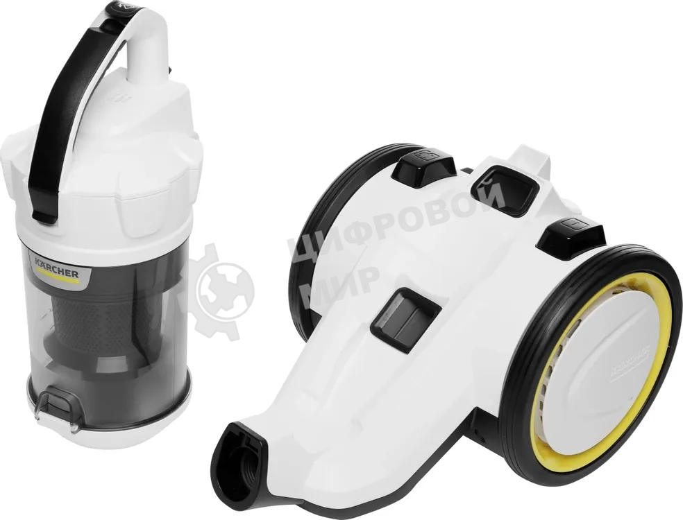 Пылесос Karcher VC 3 белый/черный, 250/700 Вт, уборка сухая, пылесборник контейнер 0.9 л