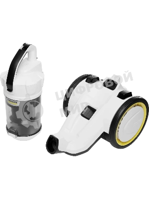 Пылесос Karcher VC 3 белый/черный, 250/700 Вт, уборка сухая, пылесборник контейнер 0.9 л