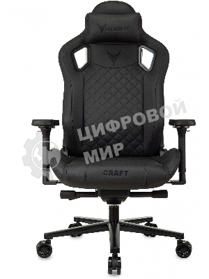 Кресло Knight Craft черный, экокожа, 120 кг, механизм качания